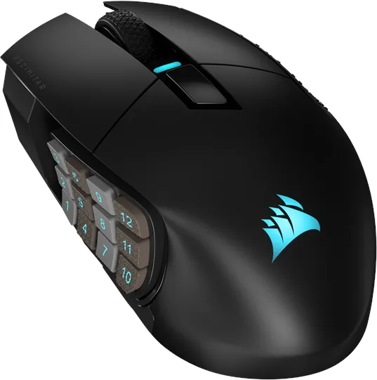 Corsair SCIMITAR ELITE WIRELESS Gaming Mouse - Maus - Optisch - 16 Tasten - Schwarz