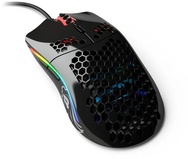 Glorious Model O- (Small) - Glänzend Schwarz - Gaming-Maus - Optisch - 6 Tasten - Schwarz mit RGB-Beleuchtung